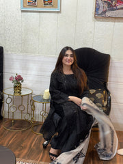 3 PIECE - BLACK BEAST ORGANZA SUIT