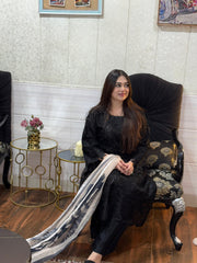 3 PIECE - BLACK BEAST ORGANZA SUIT