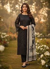 3 PIECE - BLACK BEAST ORGANZA SUIT