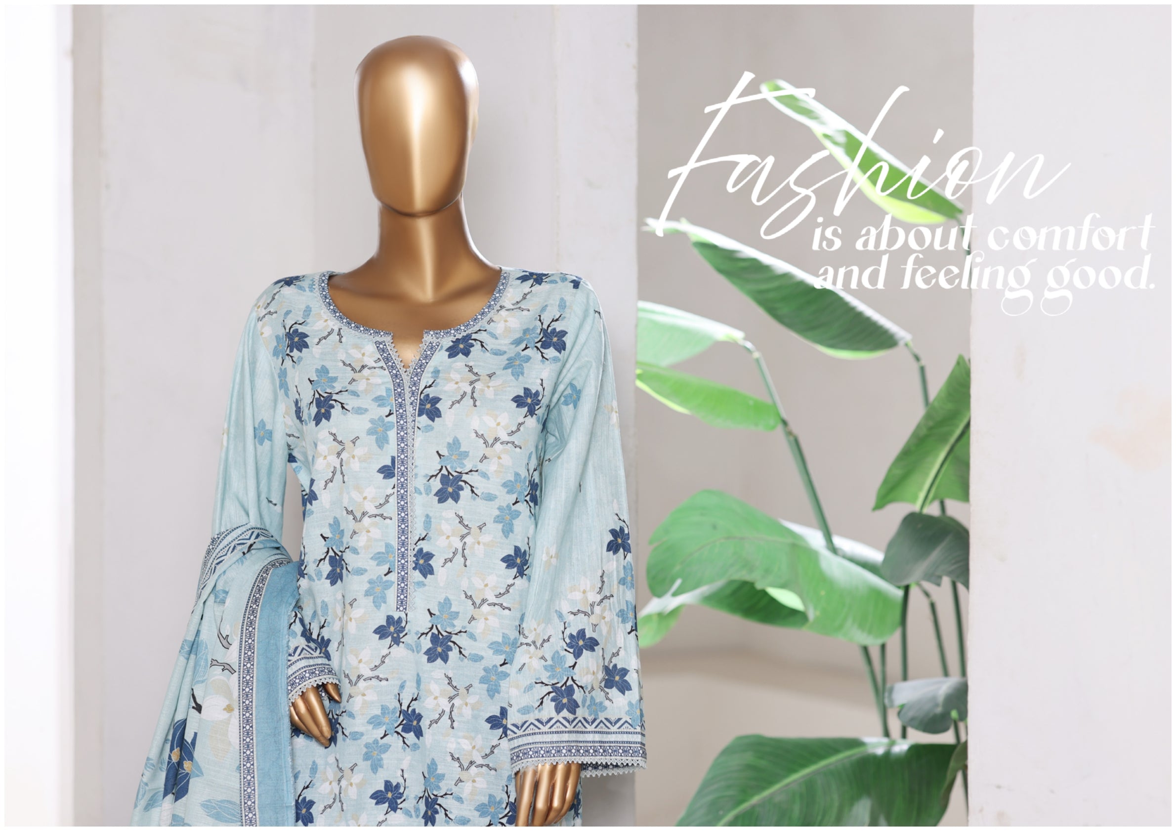 3PIECE - KHADDER STICHED SUIT