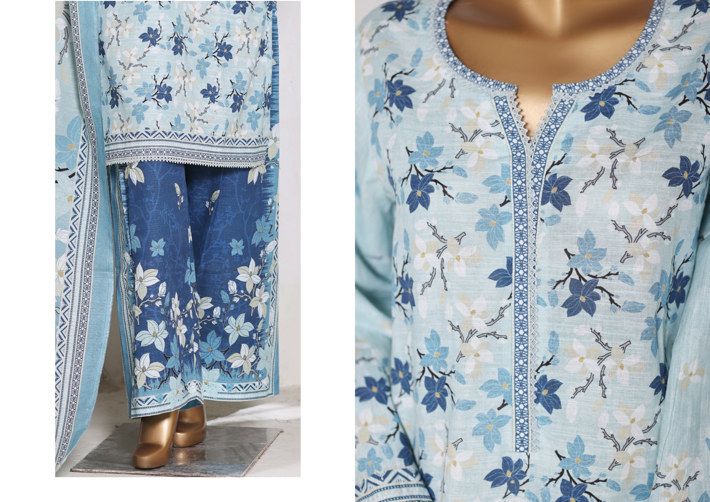 3PIECE - KHADDER STICHED SUIT