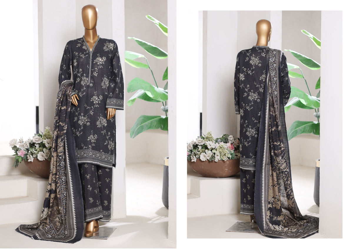 3PIECE - KHADDER STICHED SUIT