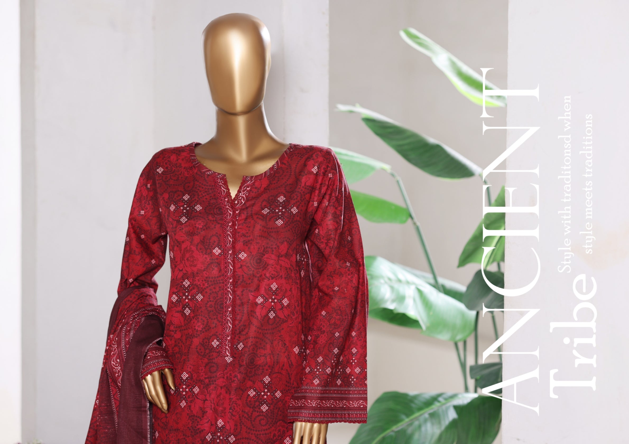 3PIECE - KHADDER STIHCED SUIT